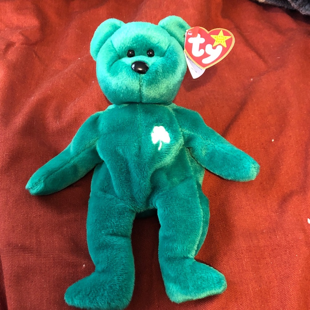 Ty Emerald Green Plush Bear